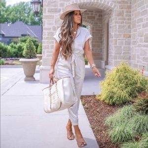 EXPRESS Ivory Jumpsuit